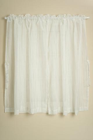 SLUB STRIPE CAFE CURTAIN 220X120CM