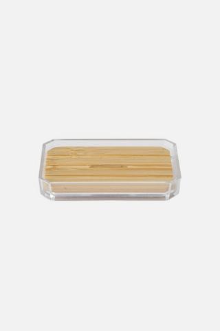 QUAD BAMBOO SOAP DISH