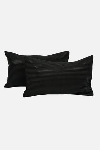 2 PACK QUILTED STRIPE STANDARD PILLOWCASES
