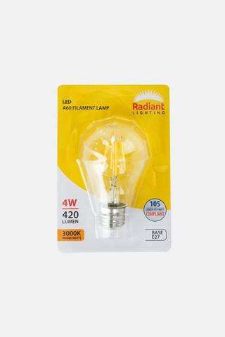RADIANT A60 FILAMENT LIGHT BULB