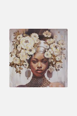 FLORISH IN GOLD WALL ART 60X90CM