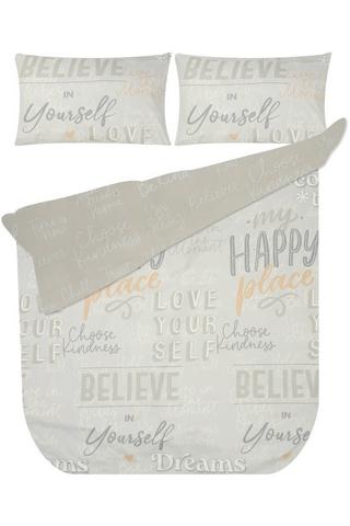NEVERLAND SCRIPT GENTLE TOUCH DUVET COVER
