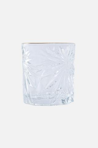 WHISKEY GOLD RIM GLASS