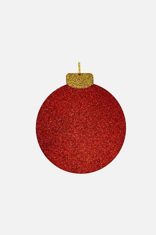 GLITTER CHRISTMAS BAUBLE PLACEMAT