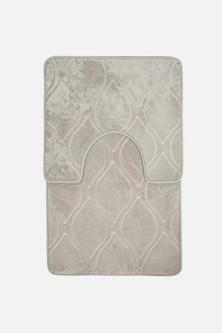 2 PIECE LUX BATHMAT SET