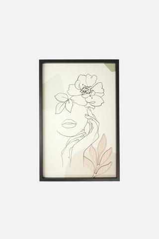 FACES FRAME WALL ART 40X60CM