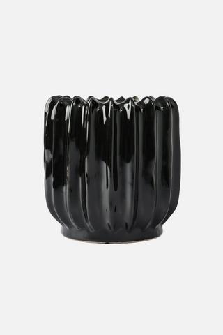 RIBBED DECORATIVE PLANTER