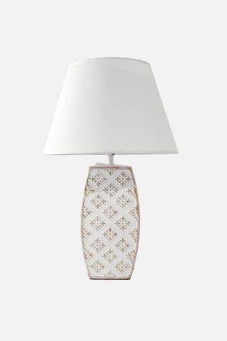 EMILY EMBOSSED LAMPSET