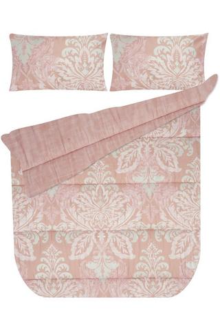 COLUMBIA DAMASK FOIL POLYESTER COMFORTER