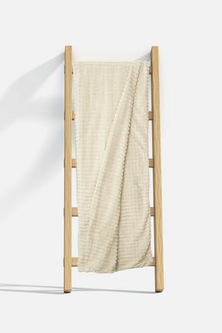 EMBOSSED KITKAT GRID BLANKET 180X200CM