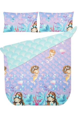 KIDS MERMAID POLYESTER DUVET COVER