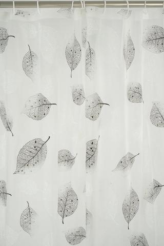 DARK LEAF SHOWER CURTAIN