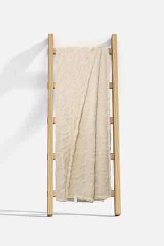 CARVED SHERPA BLANKET 180X200CM
