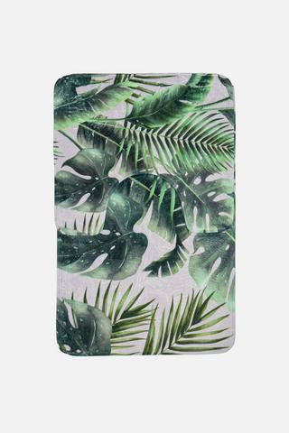 2 PIECE TROPICAL LUX BATHMAT SET