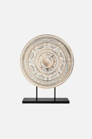 BRUSH GOLD DECORATIVE PLINTH