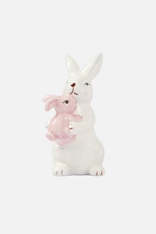 MOM AND BABY BUNNY ORNAMENT