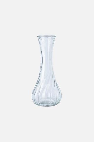 SWIRL GLASS DECORATIVE VASE