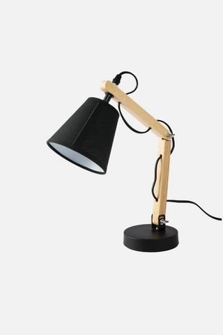 WOOD COMBO DESK LAMP