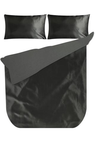 PLAIN SATIN POLYESTER DUVET COVER