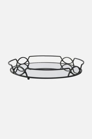 WIRE DECORATIVE MIRROR PLATTER