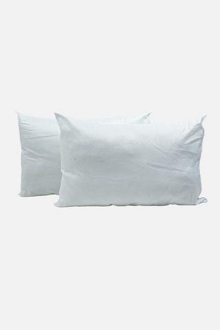 2 PACK HOLLOWFRIBRE BUBBLE STANDARD PILLOWS