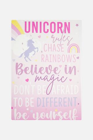 KIDS UNICORN WALL ART