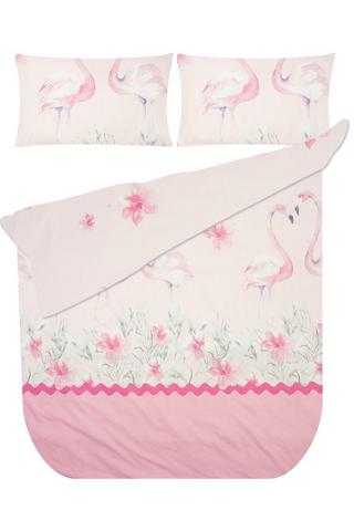 KIDS FLAMINGO POLYESTER DUVET COVER