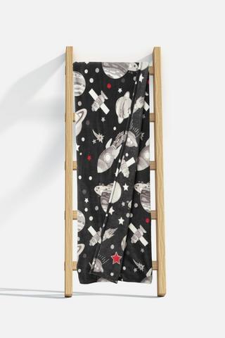 KIDS SPACE TRAVEL CORAL FLEECE BLANKET 125X150CM