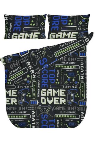 KIDS PIXEL GAMES POLYESTER DUVET COVER