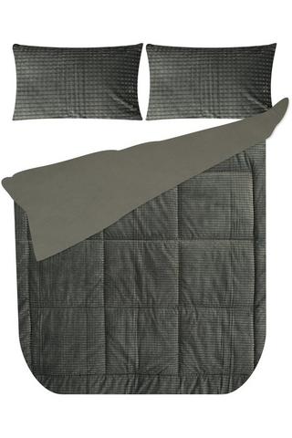 6 PIECE WINTER PLUSH POLYESTER COMFORTER SET