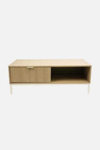RIBBED OAK PLASMA STAND