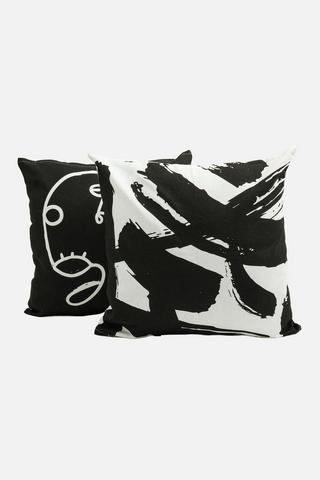 2 PACK RORY PRINTED SCATTER COVERS 43X43CM