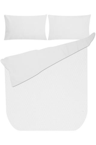 BUBBLE EMBOSSED POLYESTER DUVET COVER