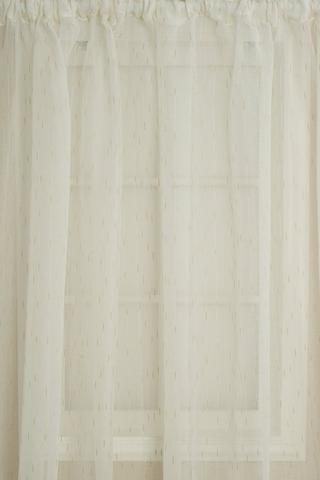 SLUB SHEER TAPED CURTAIN 230X218CM