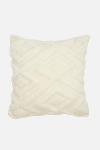 DIAMOND FAUX FUR SCATTER 45X45CM