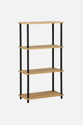 HERRON 4 TIER SHELF 30X74X7CM