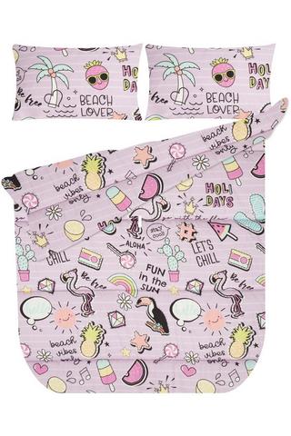 KIDS FLAMINGLE POLYESTER COMFORTER