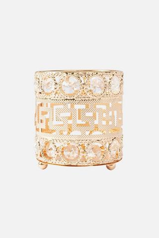 BEADED CANDLE HOLDER