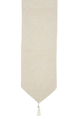 LUCIE GEO TASSEL TABLE RUNNER