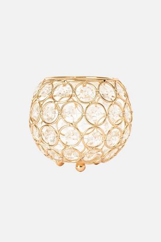 BEADED CANDLE HOLDER