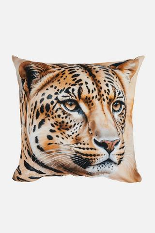 LEOPARD PRINTED SCATTER COVER 43X43CM