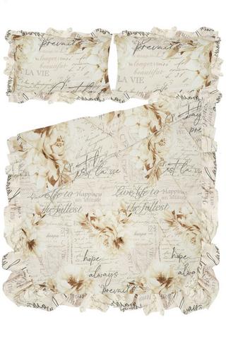 LOFTY FRILL POLYESTER COMFORTER