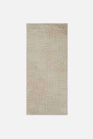 CARVED SHERPA RUG RUNNER 70X160CM