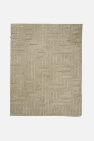 CARVED SHERPA RUG 120X160CM