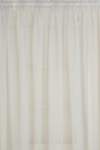 CRUSHED SHEER TAPED CURTAIN 260X218CM
