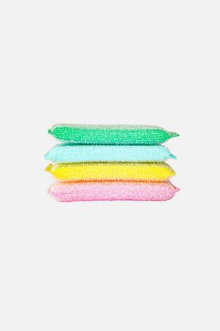 4 PACK MULTI CLEANING SCOURERS
