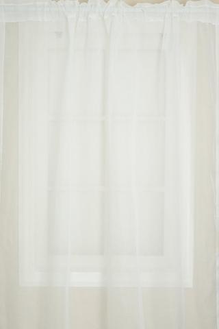 2 PACK MATTE VOILE SHEER TAPED CURTAIN 140X218CM