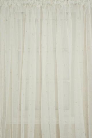 XW LUREX SHEER TAPED CURTAIN 270X218CM