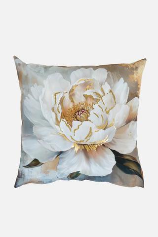 PEONY FOIL PRINTED SCATTER 50X50CM