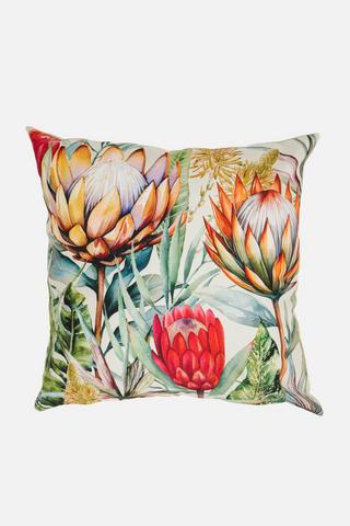 TROPICAL PROTEA SCATTER COVER 43X43CM